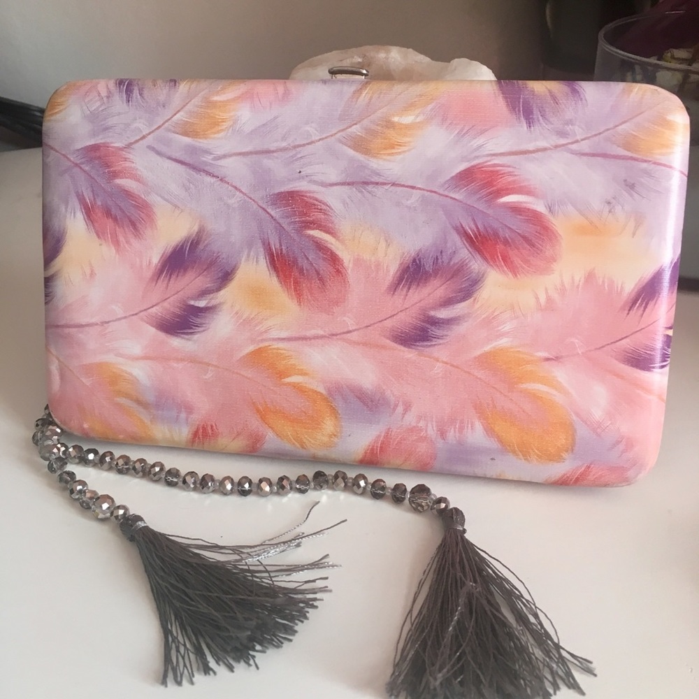 Feather Clutch